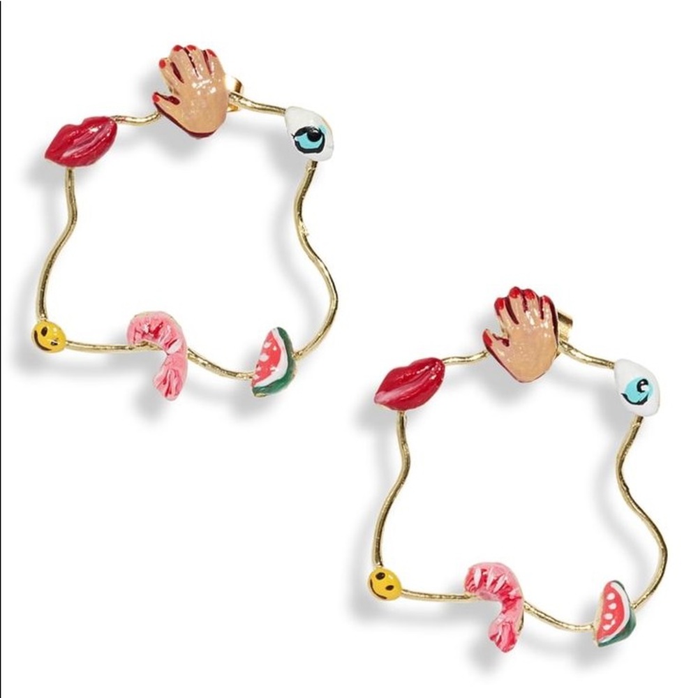 Susan Alexandra Treasure Hoop Earrings
